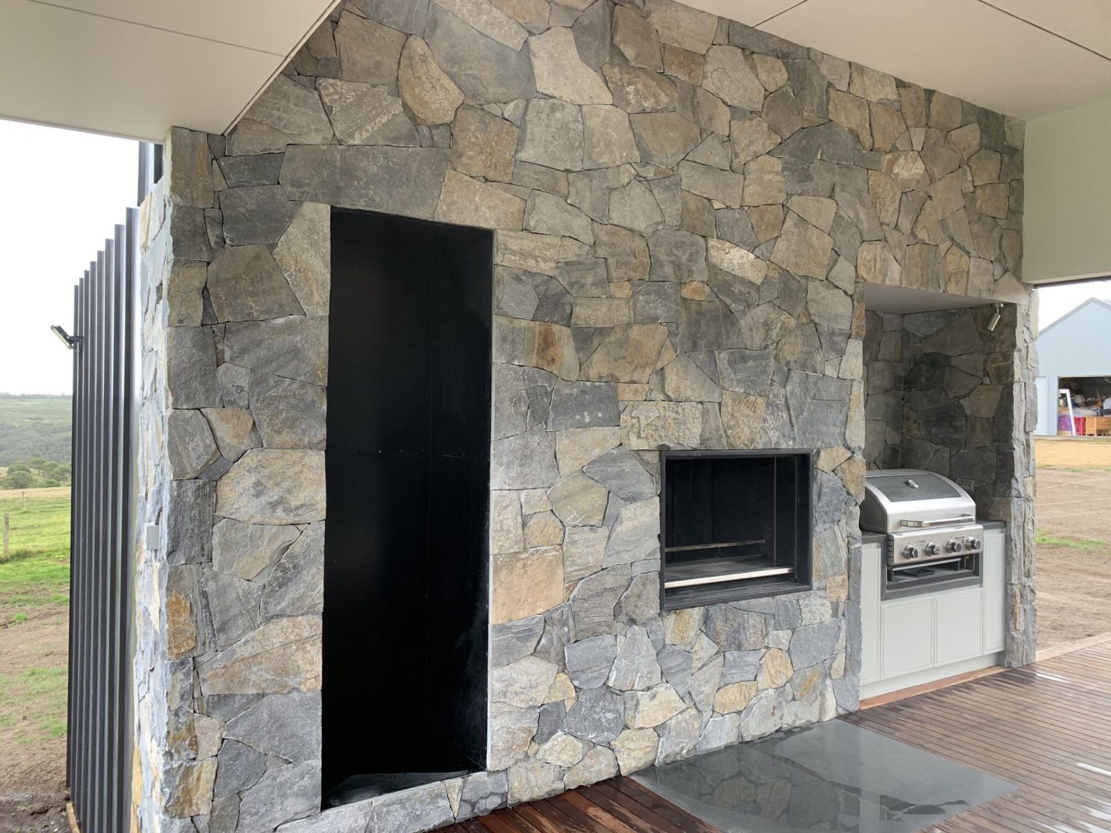 Outdoor Fireplaces &mdash; stonework by Creative Stone Masonry
