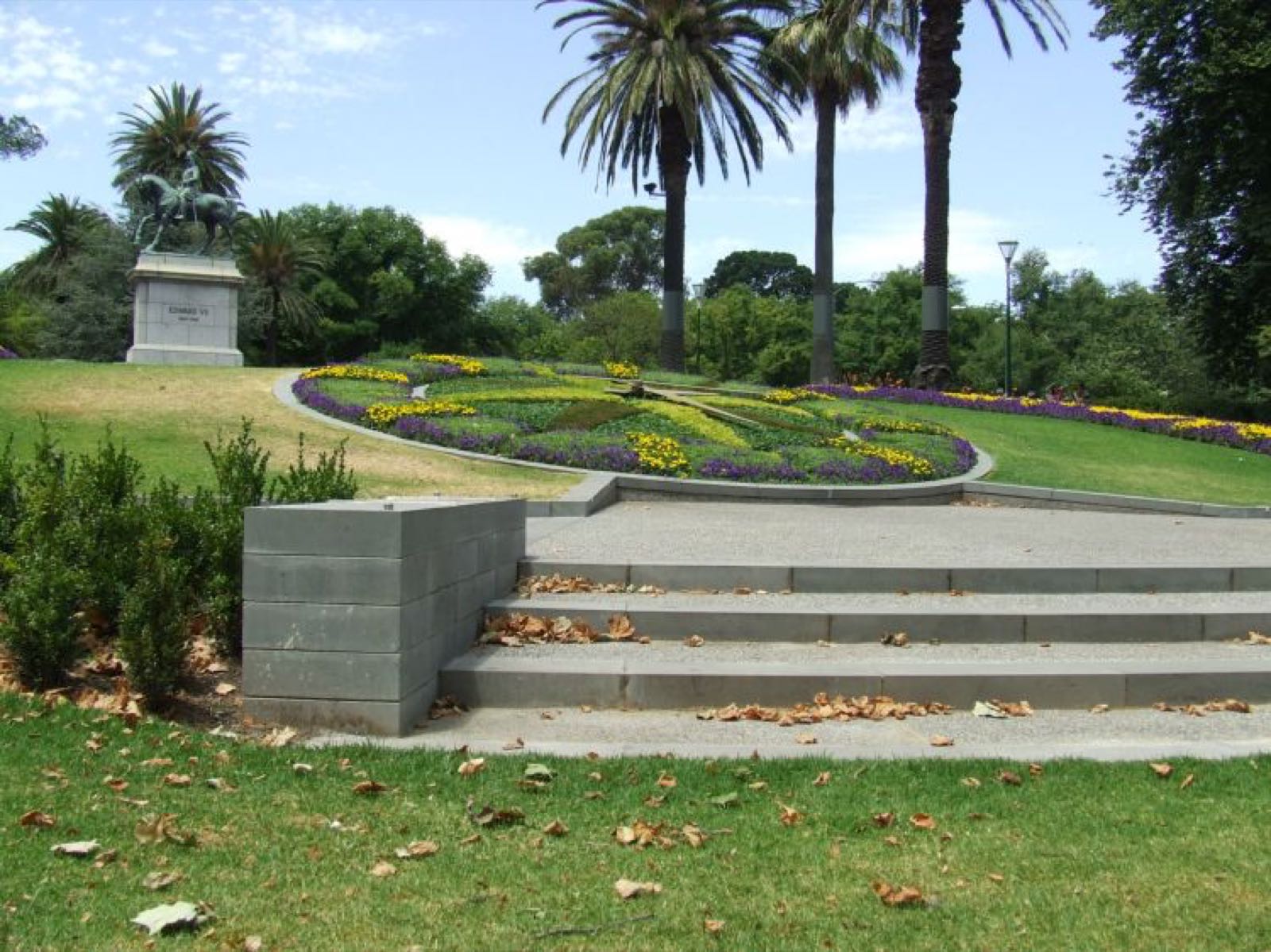 Floral Clock &mdash; stonework by Creative Stone Masonry