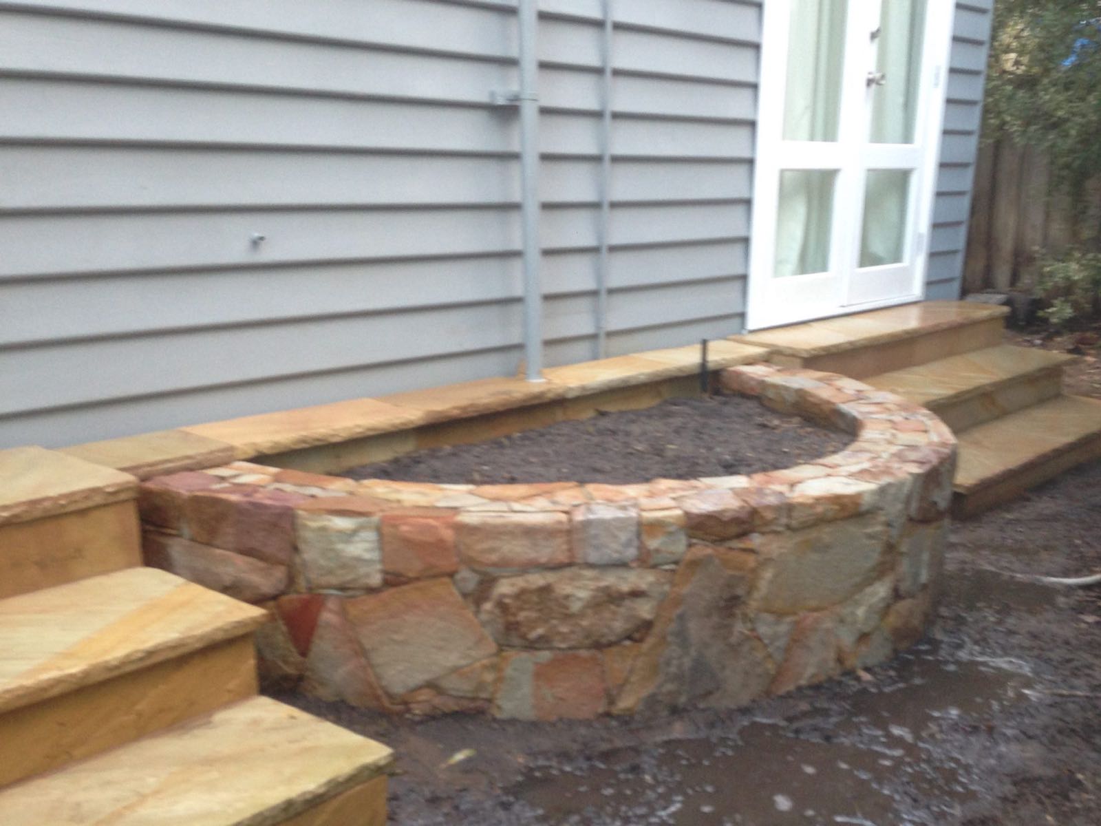 Garden Beds &mdash; stonework by Creative Stone Masonry