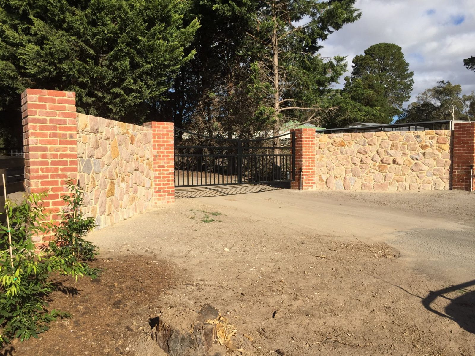 Gateways &mdash; stonework by Creative Stone Masonry