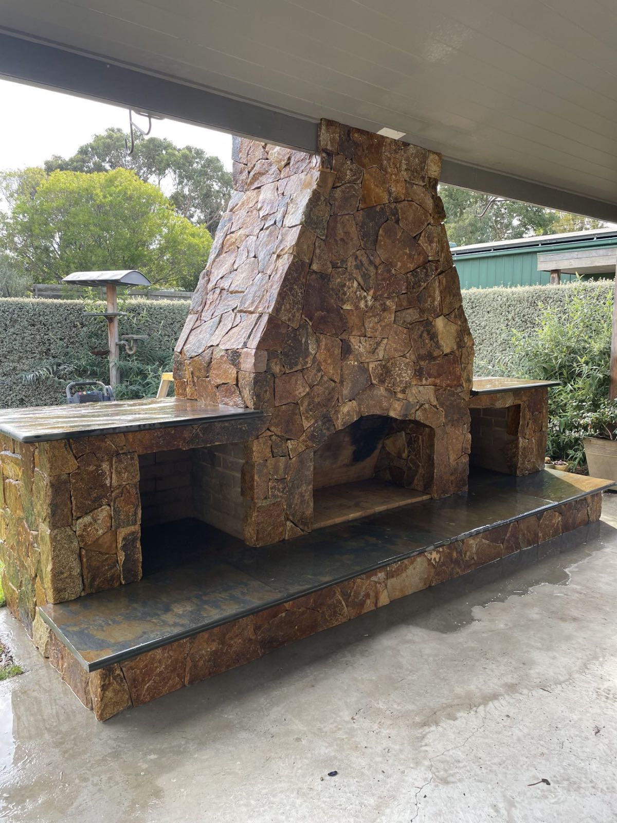 Outdoor Fireplaces by Creative Stone Masonry