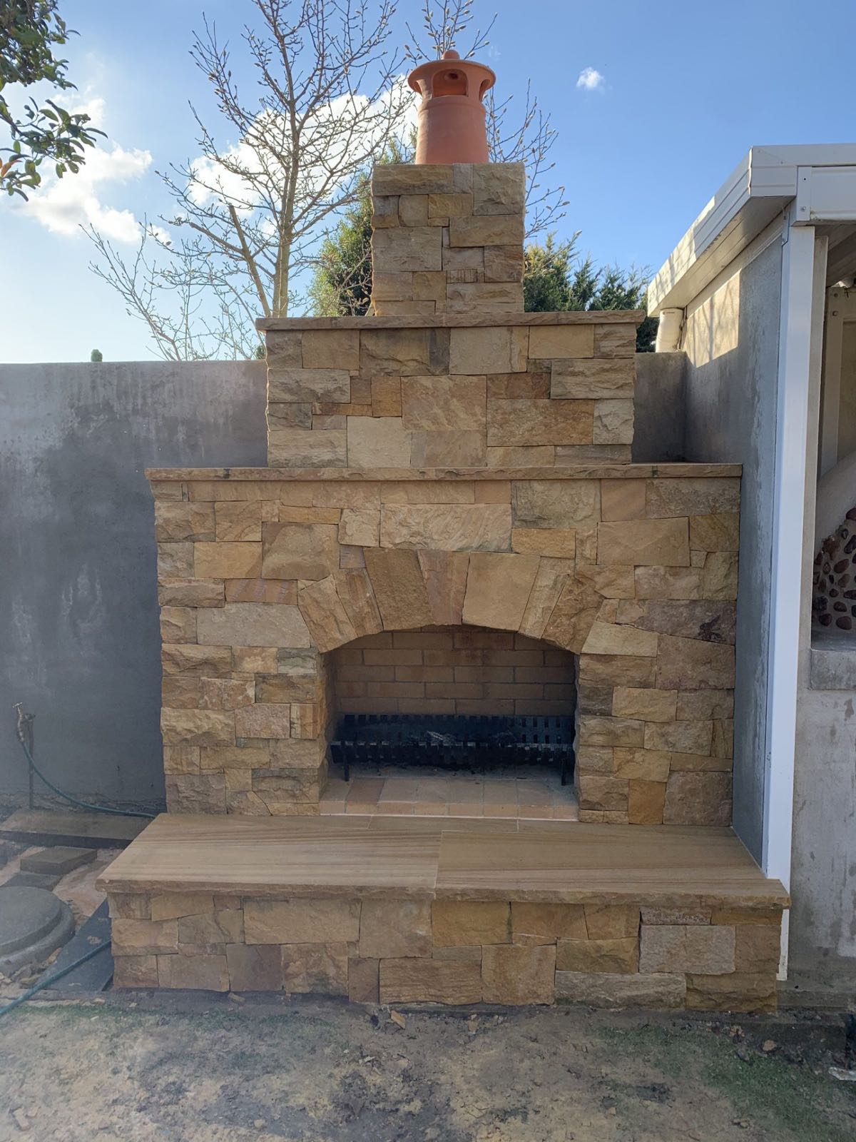 Outdoor Fireplaces &mdash; stonework by Creative Stone Masonry