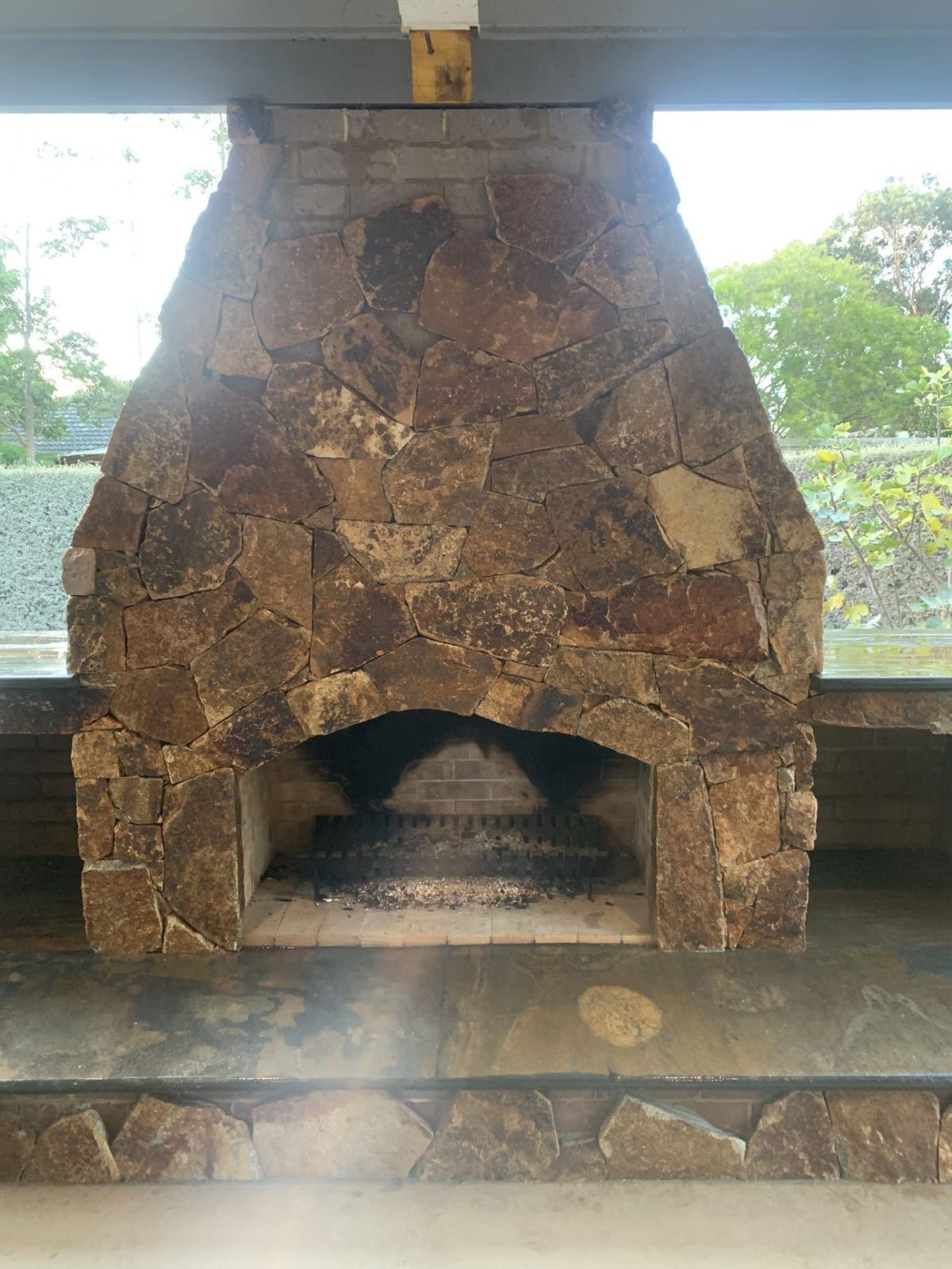 Outdoor Fireplaces &mdash; stonework by Creative Stone Masonry