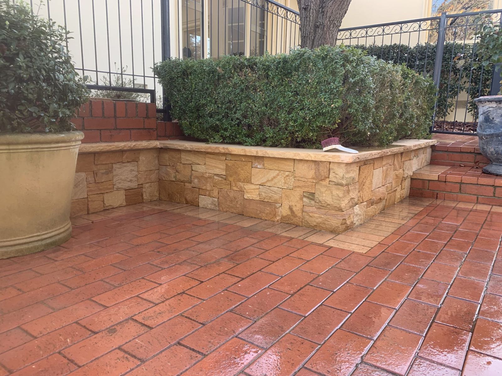 Patio &mdash; stonework by Creative Stone Masonry