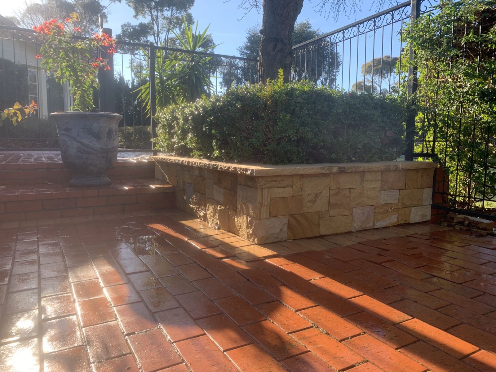 Patio &mdash; stonework by Creative Stone Masonry